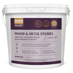 Емаль глянцева Kolorit Wood and Metal Enamel від Farba Service