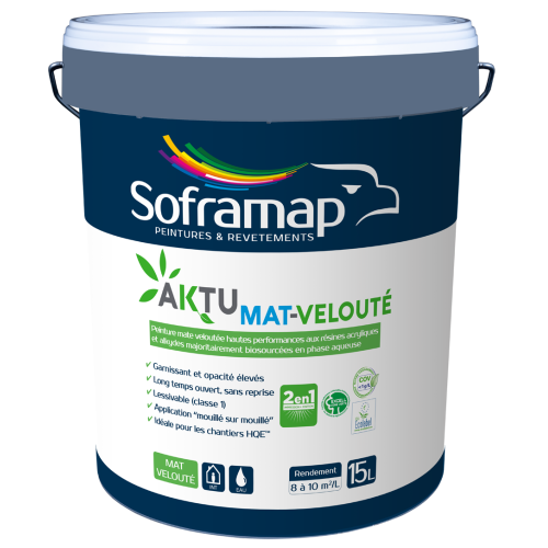 Фарба інтер'єрна Soframap Aktu MAT-VELOUTE від Farba Service