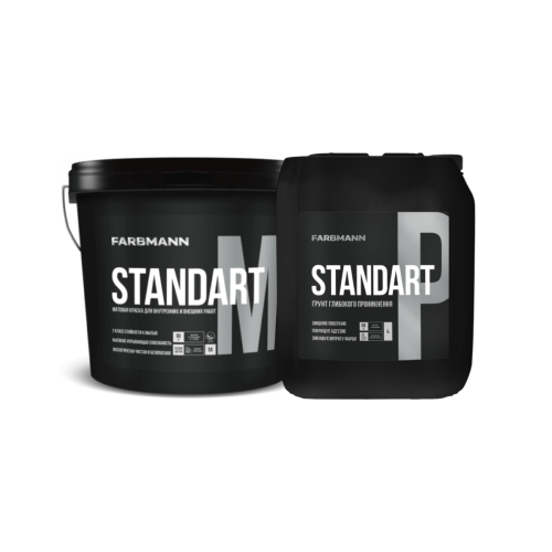 Комплект FARBMANN Standart M 9л плюс FARBMANN Standart P 5л від Farba Service