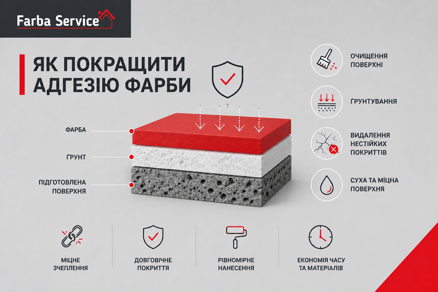 Як покращити адгезію?