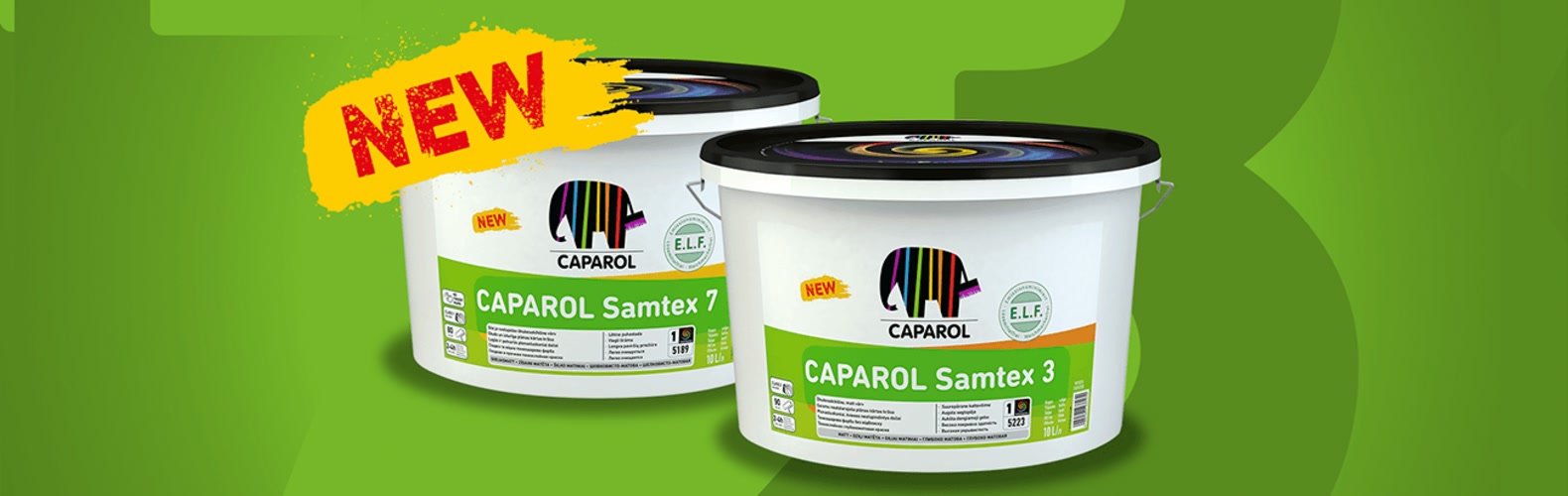 Caparol Samtex 3 та Samtex 7 зі знижкою 10%
